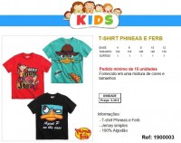T-SHIRT PHINEAS E FERB